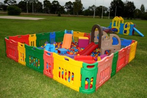 ball pit with tunnel